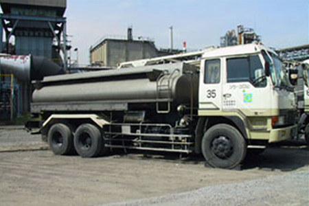 Transport of waste oil by tanker truck