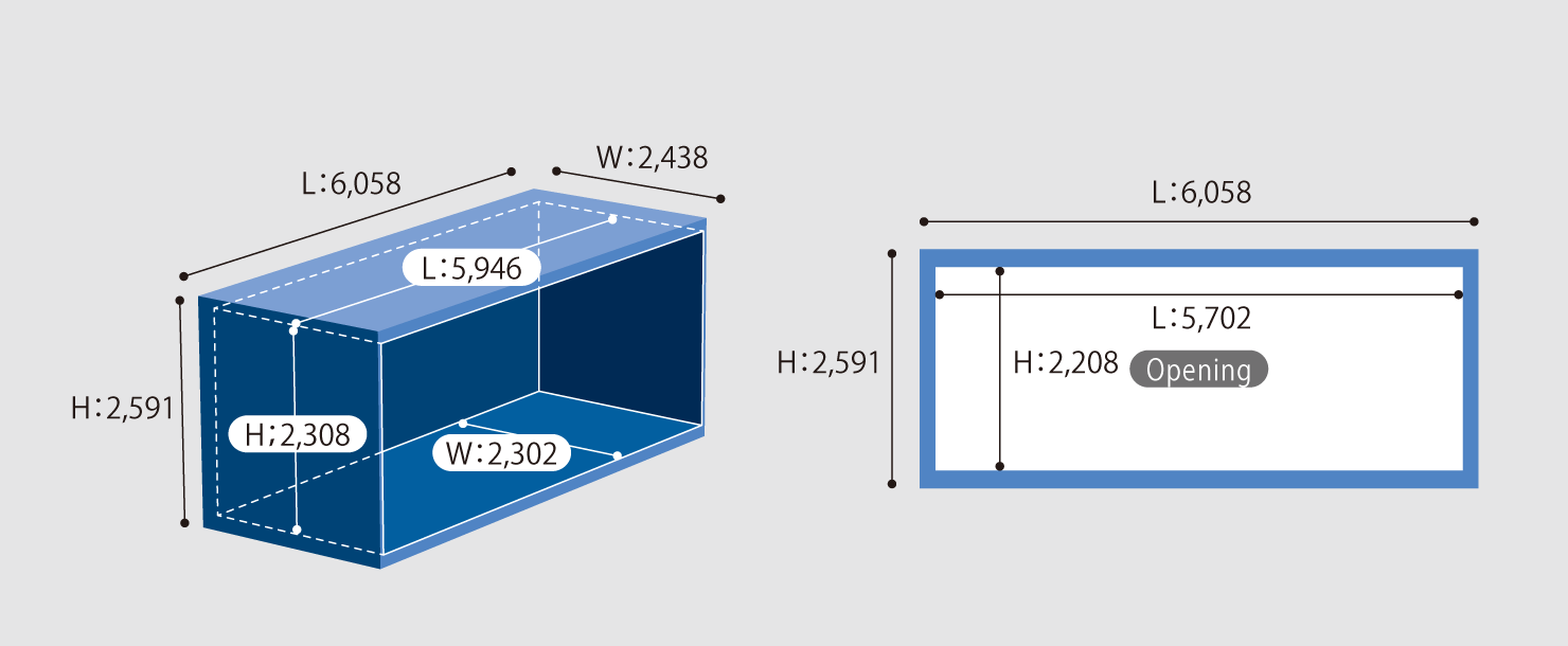 Open Side Container